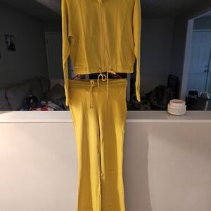 Vibrant Yellow Women's Jogger Set